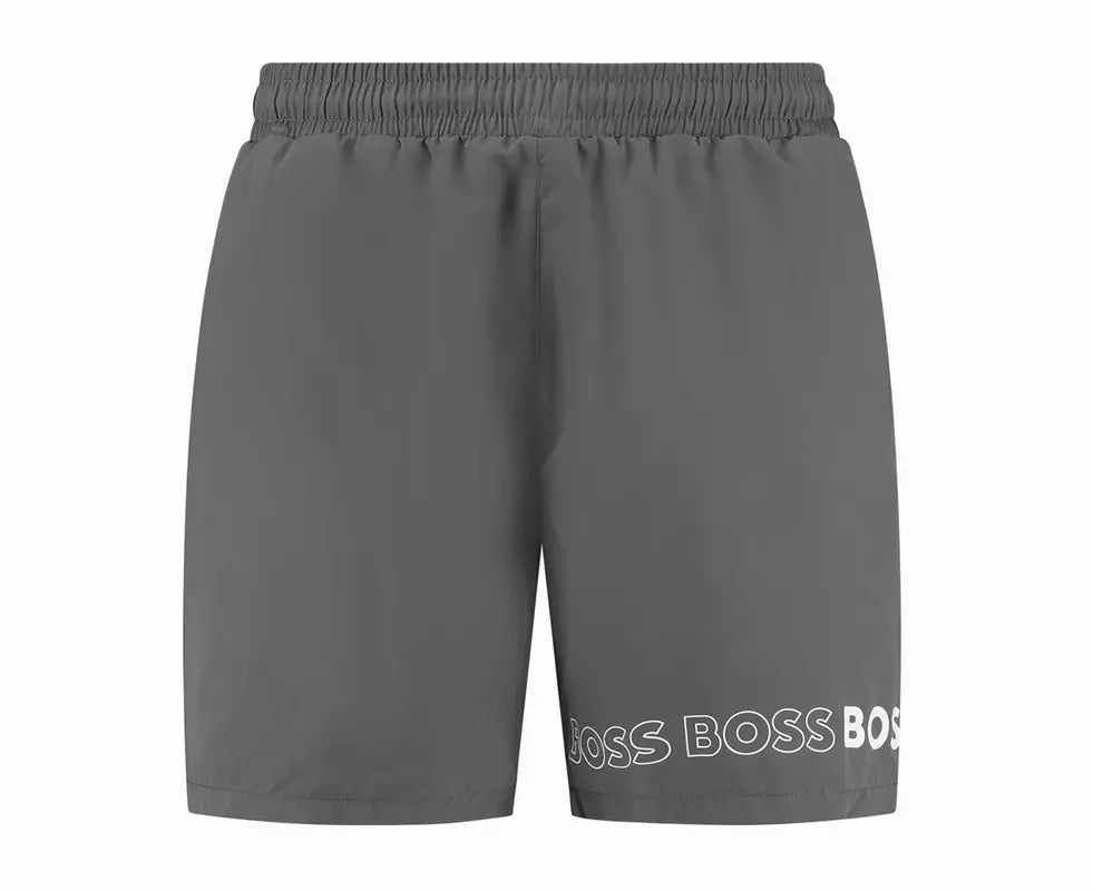 Boss Men s Standard Vertical Logo Swim Trunks
