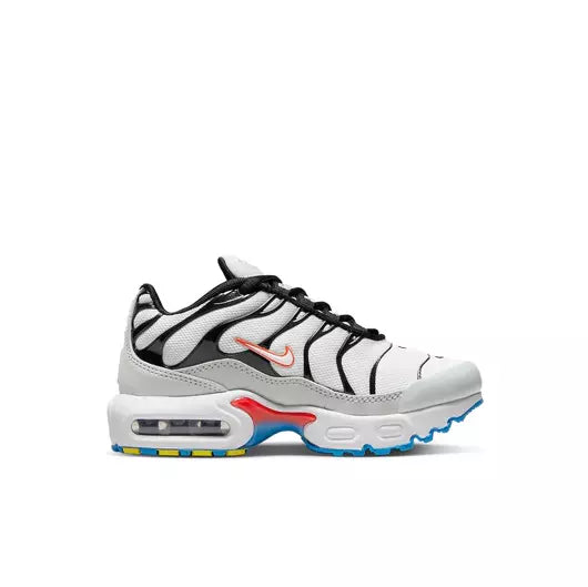 Nike Boys Air Max Plus Remaster Shoes White Black Pure Platinum Size 01.5