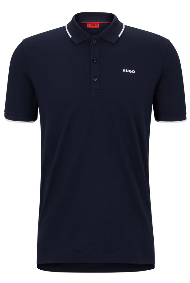 Tシャツ・カットソー Hugo Boss SS25 'Dinoso222' polo shirt (50467344 100) Hugo Boss Dinoso222 White 50467344-100 – Sport Tech
