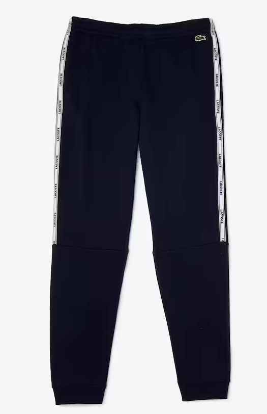 Lacoste Men s Branded Bands Skinny Fleece Jogging Pants Navy Blue XH12 Sport Tech