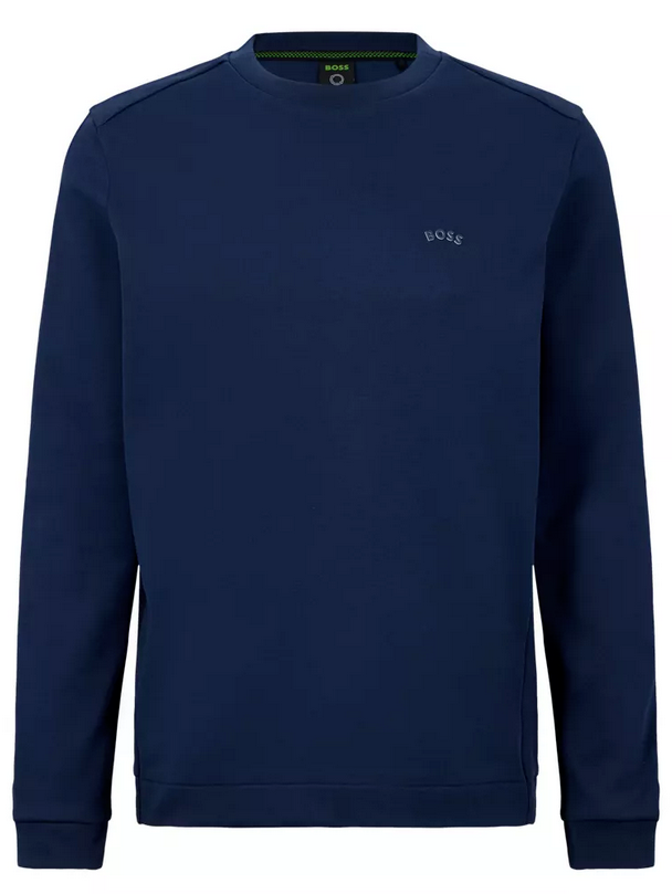Crewneck Sweatshirt Salbo Hugo Boss Hugo Boss Salbo Curved Navy - Main Image