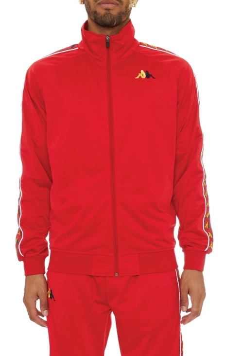 Kappa 222 BANDA CARAMBIE TRACK JACKET Red Yellow Dk Blue Dk White 3416 Sport Tech