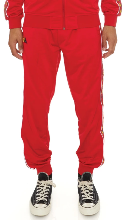 Kappa 222 Banda Taggart Trackpants Red Yellow Dk blue Dk White 33144HW A01