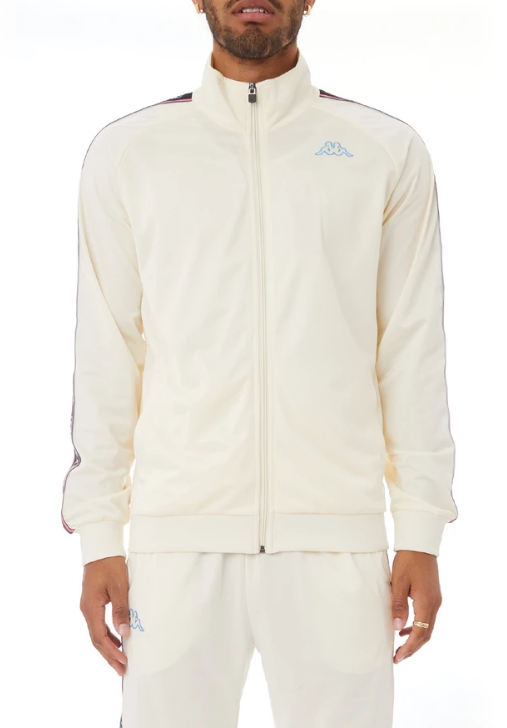 Kappa Logo Tape Artem 2 Track Jacket White Cream Black Blue Turkis White 311B7TW A3H