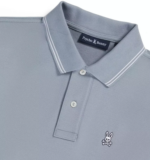 Psycho Bunny Logan Polo Summit Grey B6K136Y1PC-090