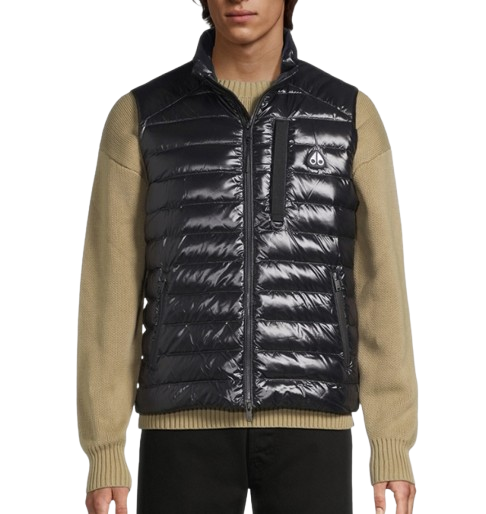 Moose Knuckles Shiny Atrium Vest Black M35MV467H-292