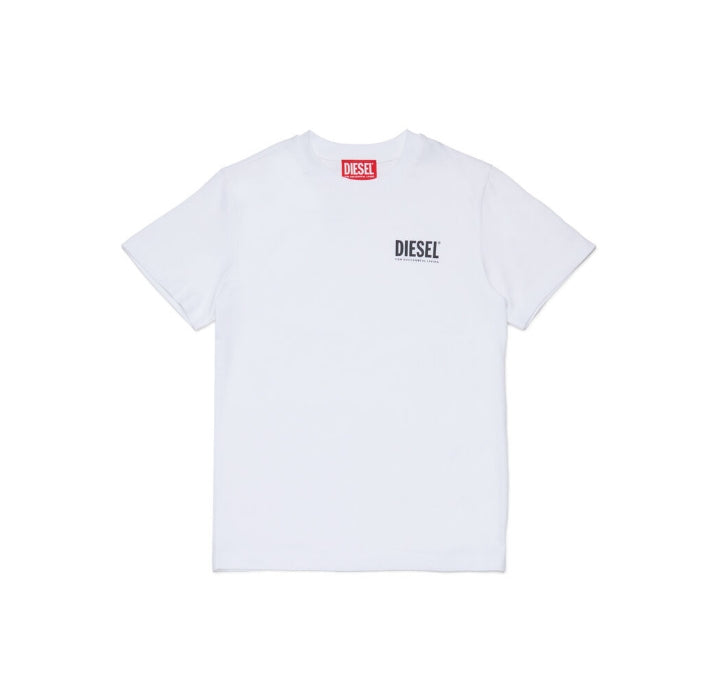 Diesel Kids Short Sleeve T-Shirt White [J02504-KYATR-K100]