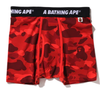 Bape Color Camo Trunks Red 1I20183001