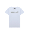 Balmain Kid's T-Shirt White BS8A31-Z0082-100AG