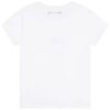 Karl Lagerfeld Girl's Short Sleeve Tee W/ Karl White Z15417-N05