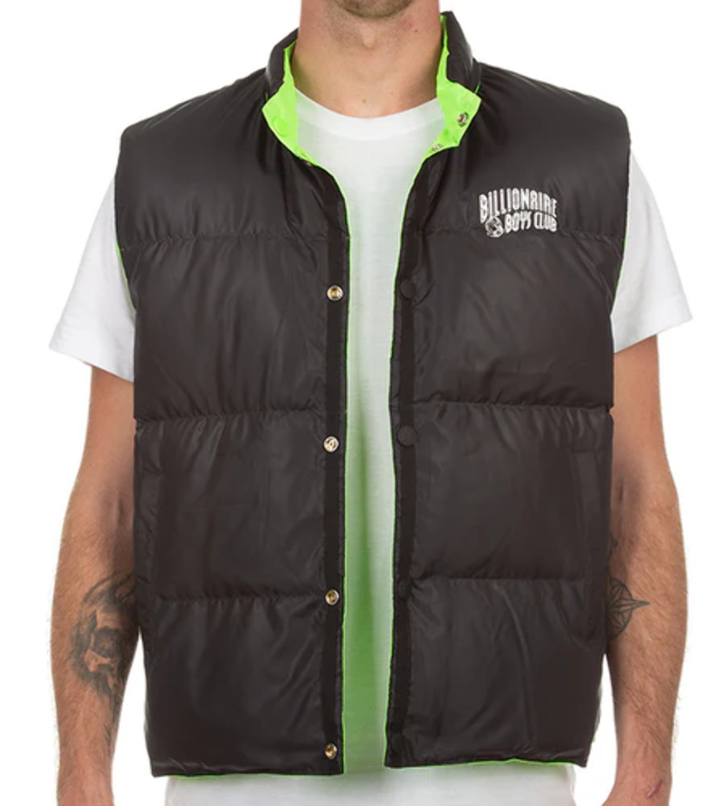 Billionaire Boys Club BB Matrix Reverisble Vest 821-8402-Green Gecko