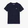 Lacoste Kids' SPORT Breathable Cotton Blend T-Shirt Navy Blue TJ8811-51-166