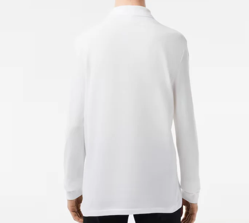 Lacoste Original L.12.12 Long Sleeve Cotton Polo White L1312-51-001