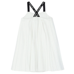 Karl Lagerfeld Girl's Strappy Pleated Dress White Z12246-10P