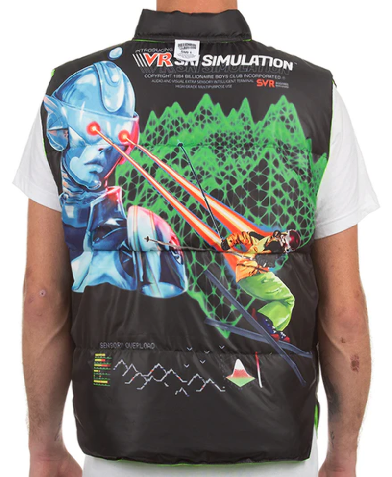 Billionaire Boys Club BB Matrix Reverisble Vest 821-8402-Green Gecko