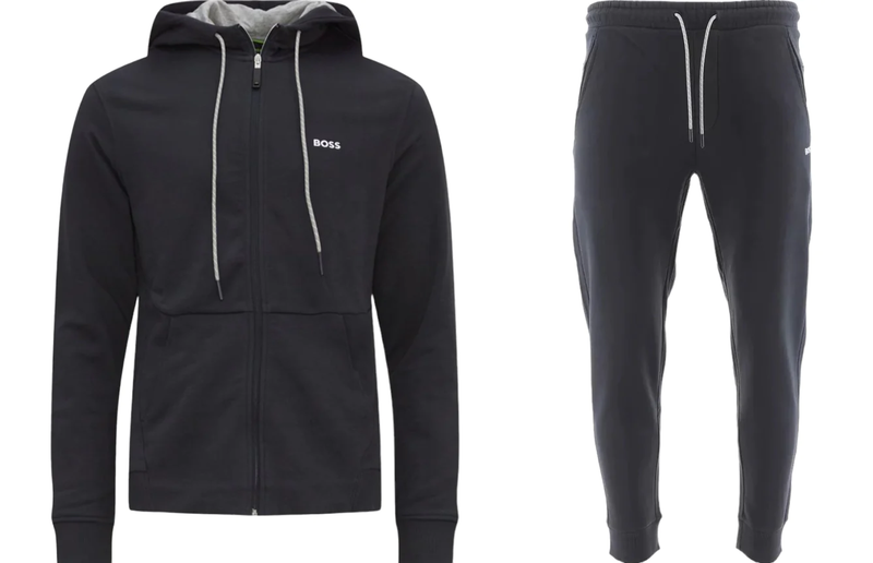 Hugo boss top navy tracksuit