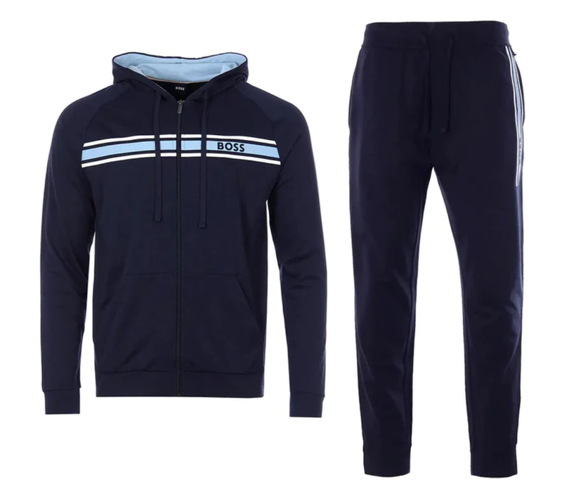 Hugo boss top tracksuit blue
