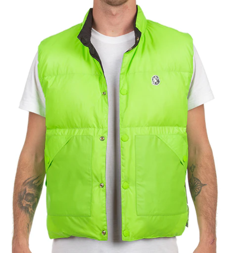 Billionaire Boys Club BB Matrix Reverisble Vest 821-8402-Green Gecko