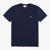Lacoste Men's V-Neck Pima Cotton Jersey T-Shirt Navy Blue TH6710-51-166