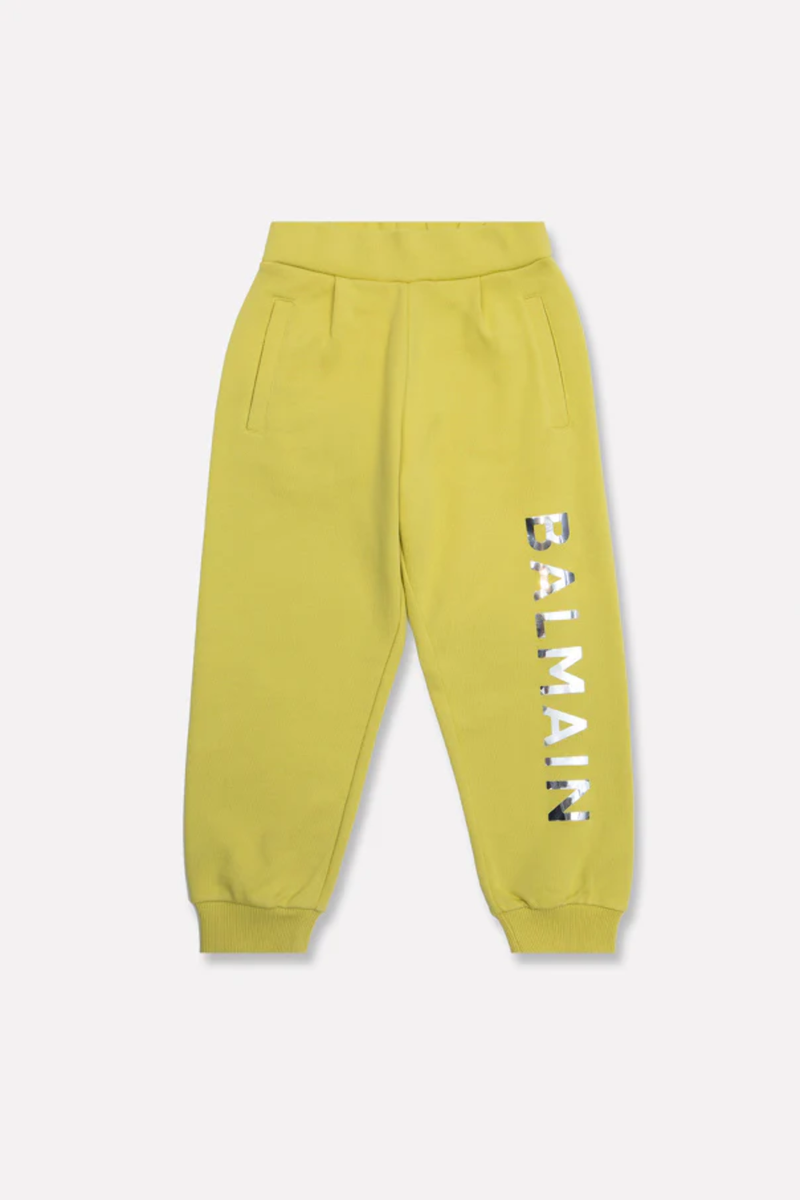 Balmain Kid's Sweatpants Yellow BS6P30-Z0081-203