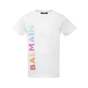 Balmain Kid's T-Shirt White BS8P01-Z0057-100