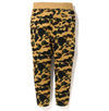 Bape 1ST Camo Ape Head Patched Sweatpants Yellow 001PTI801024M