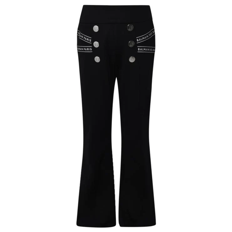 Balmain Girl's Trousers Black BS6B10-J0035-930