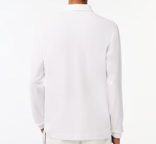 Lacoste Smart Paris Long Sleeve Stretch Cotton Polo White PH2481-51-001