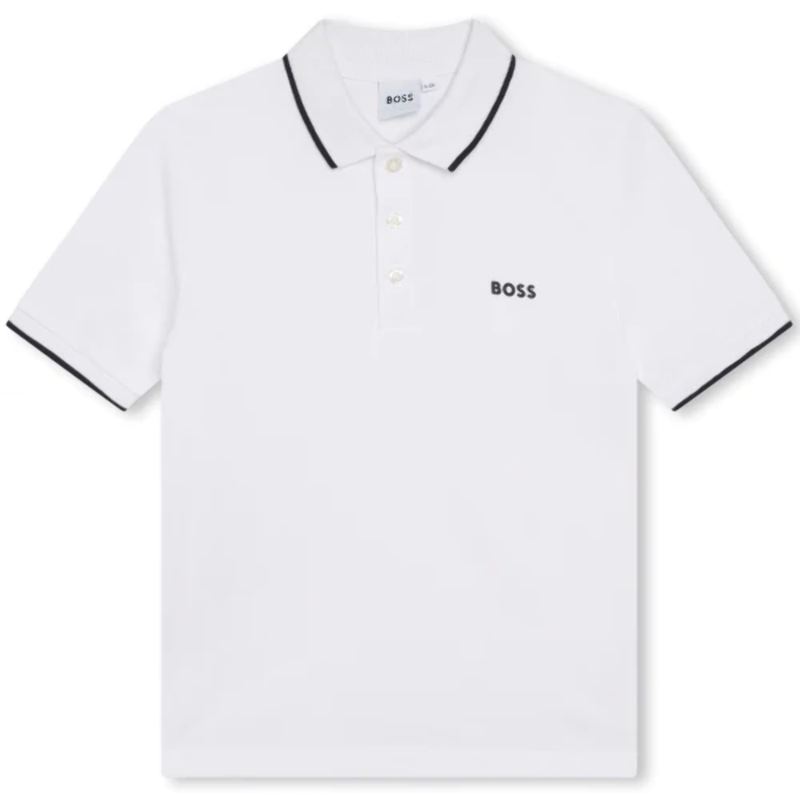 Hugo Boss Kids Short Sleeve Polo White J25P26-10P