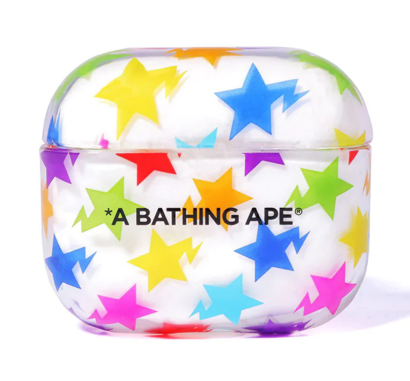 Bape Star Pattern AirPods Clear Case Multi-Color 1H70182079