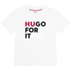 Hugo Boss Kids Short Sleeve Tee-Shirt White G25108-10P