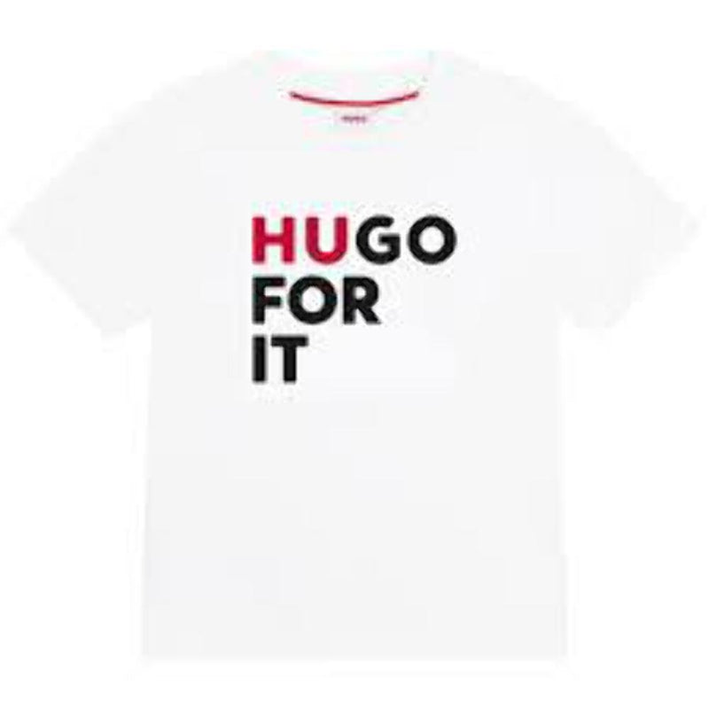 Hugo Boss Kids Short Sleeve Tee-Shirt White G25108-10P