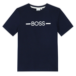 Hugo Boss Kids Short Sleeve Basic T-Shirt Navy Blue J25N29-849