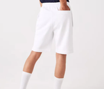 Lacoste Men's Organic Brushed Cotton Fleece Shorts White GH9627-51-001