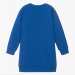 Balmain Girl's Jersey Dress Blue BS1A00-Z0001-615
