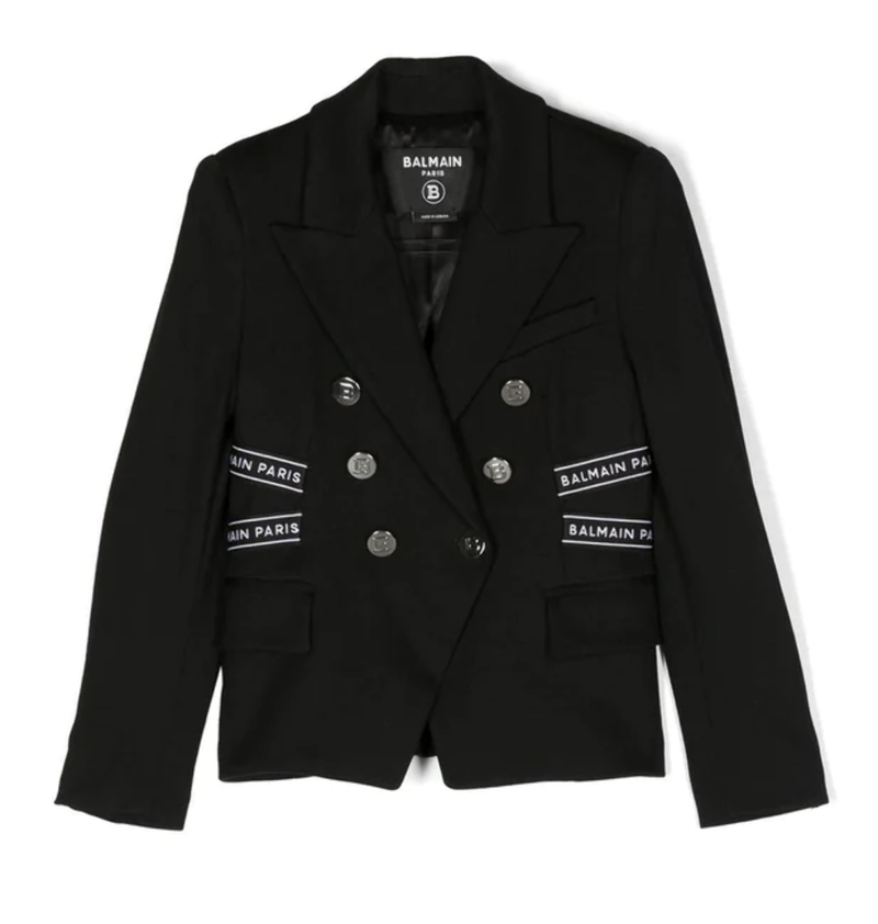 Balmain Kid's Suit Jacket Black BS2A14-J0035-930