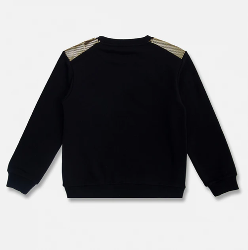 Balmain Kid's Sweater Black BS4P50-Z0081-930OR