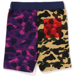 Bape Mix Camo Crazy Sweat Shorts Multi-Color 001SPJ301015MMUL