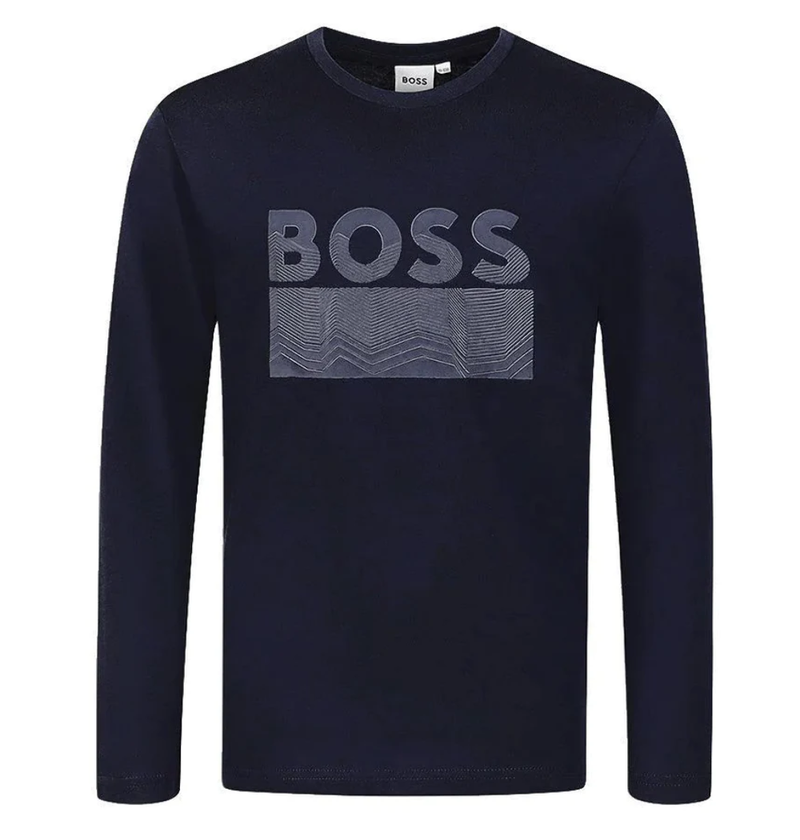 Hugo Boss Kids Long Sleeve T-Shirt Navy J25M16-849