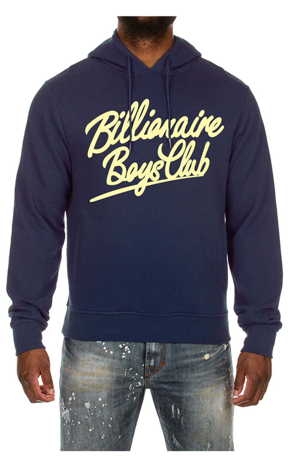 Billionaire Boys Club BB Script Hoodie Blue Depths 831-7309-BLUE DEPTH ...