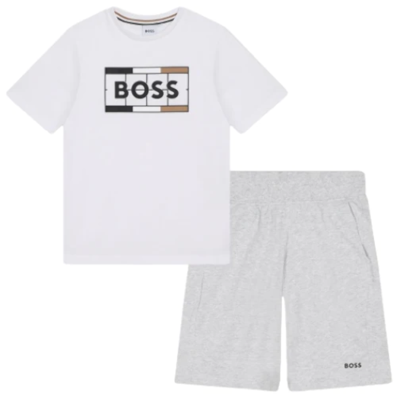 Hugo Boss Kids T-Shirt+Short Set White J28111-10P