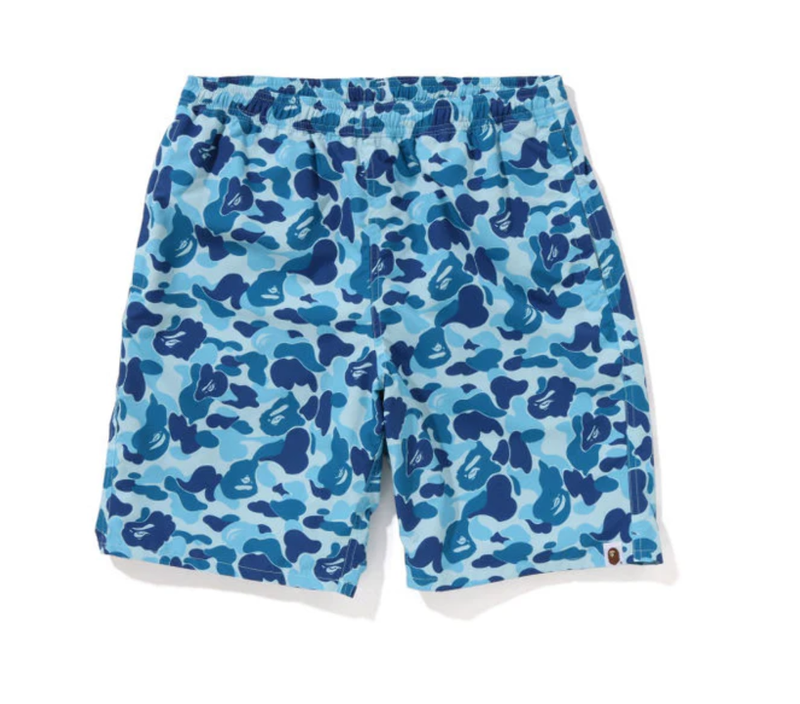 Bape ABC Camo Beach Shorts Blue 001SPJ301018MBLU