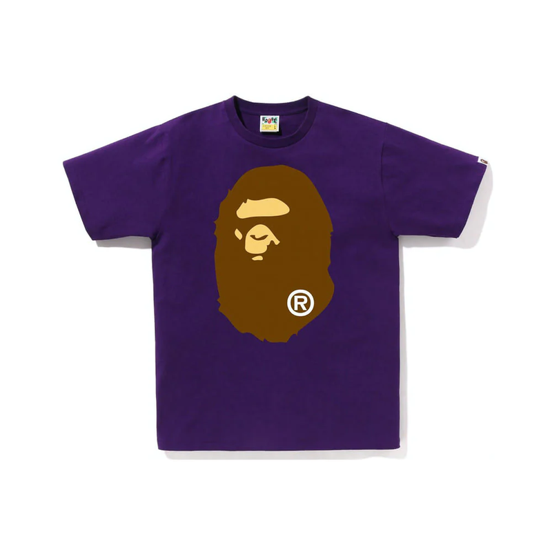 Bape Big Ape Head Tee Purple 001TEJ301003MPUR