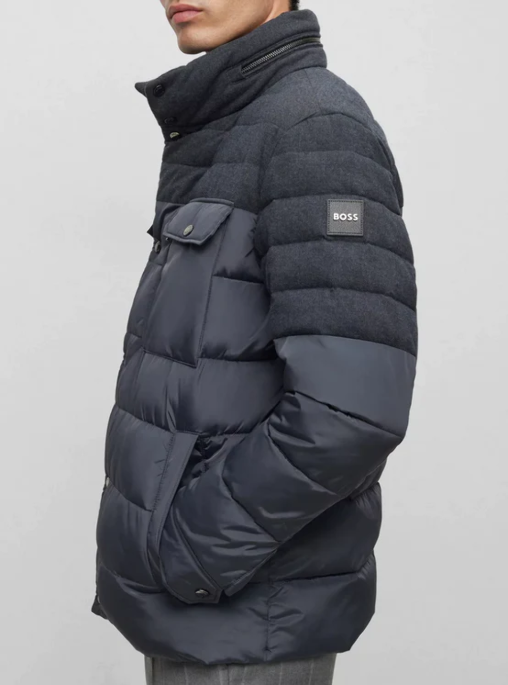 Boss mens deals puffer jacket