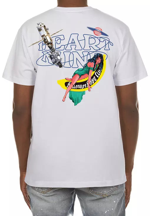 Billionaire Boys Club BB Astro SS Tee Bleach White 841-4206-BLEACH WHITE