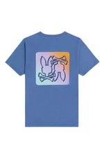 Psycho Bunny Kids Palm Springs Back Graphic Tee Bal Harbour B0U908A2PC-424