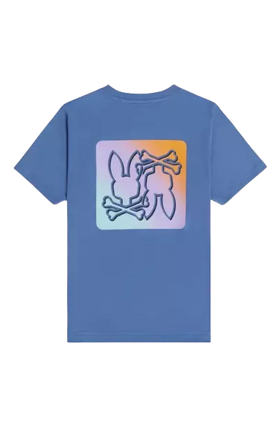 Psycho Bunny Kids Palm Springs Back Graphic Tee Bal Harbour B0U908A2PC-424