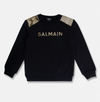 Balmain Kid's Sweater Black BS4P50-Z0081-930OR