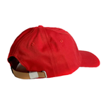 Lacoste Contrast Strap And Oversized Crocodile Cotton Cap Red RK4711-51-240