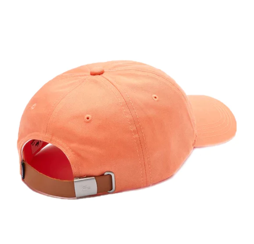 Lacoste Contrast Strap And Oversized Crocodile Cotton Cap Orange RK4711-51-NPB